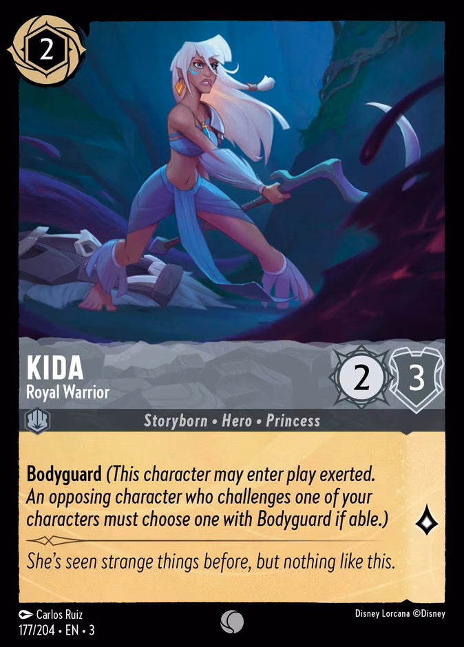 Kida - Royal Warrior Lorcana card (177/204, Into the Inklands)