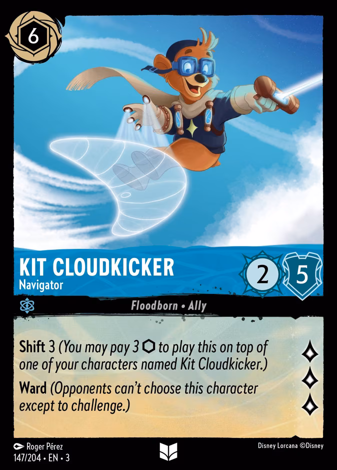 Kit Cloudkicker - Navigator Lorcana card (147/204, Into the Inklands)