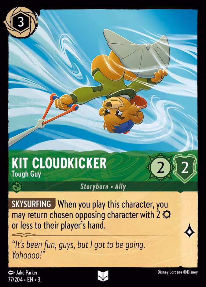 Kit Cloudkicker - Tough Guy Lorcana card (77/204, Into the Inklands)