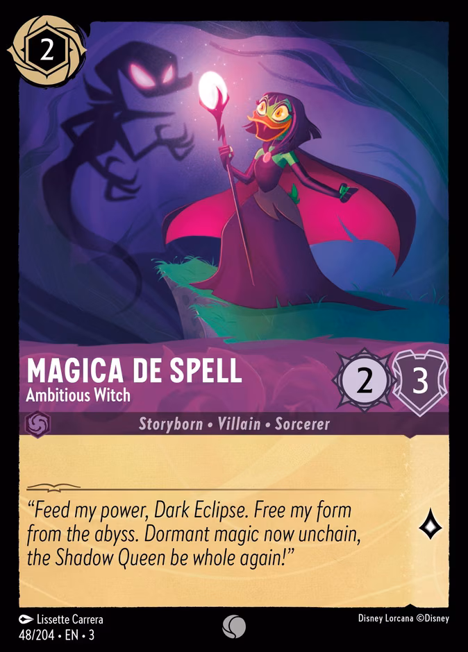 Magica De Spell - Ambitious Witch Lorcana card (48/204, Into the Inklands)