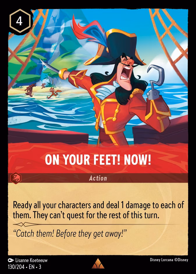 On Your Feet! Now! Lorcana card (130/204, Into the Inklands)