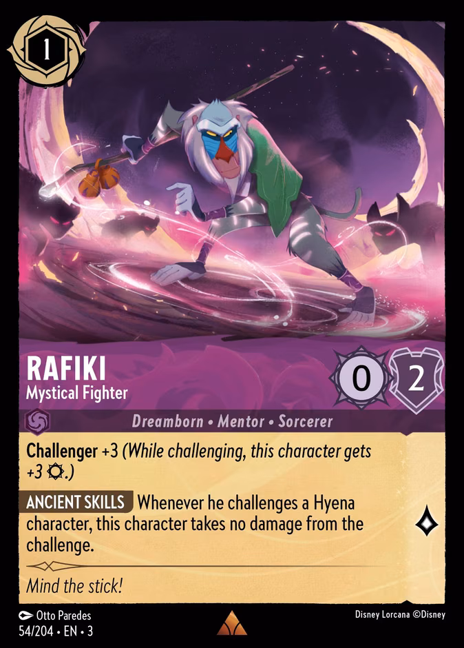 Rafiki - Mystical Fighter Lorcana card (54/204, Into the Inklands)