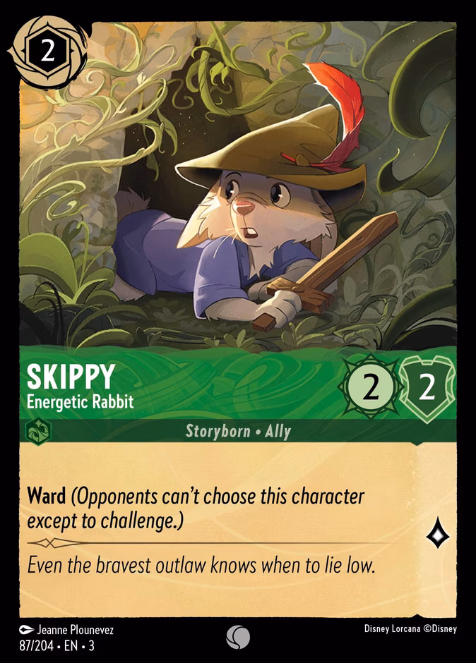 Skippy - Energetic Rabbit Lorcana card (87/204, Into the Inklands)