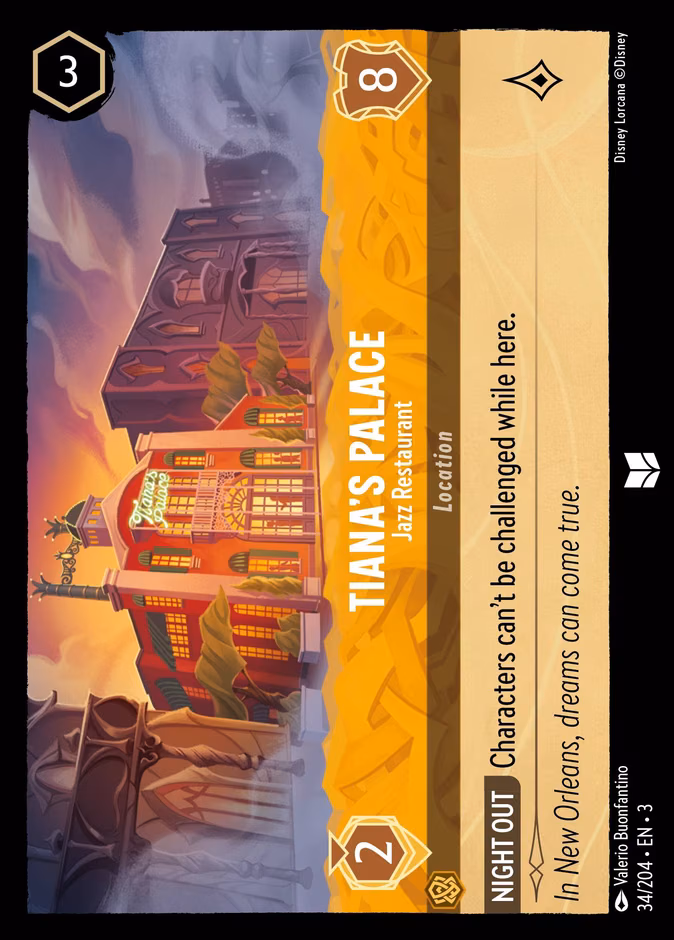 Tiana's Palace - Jazz Restaurant Lorcana card (34/204, Into the Inklands)