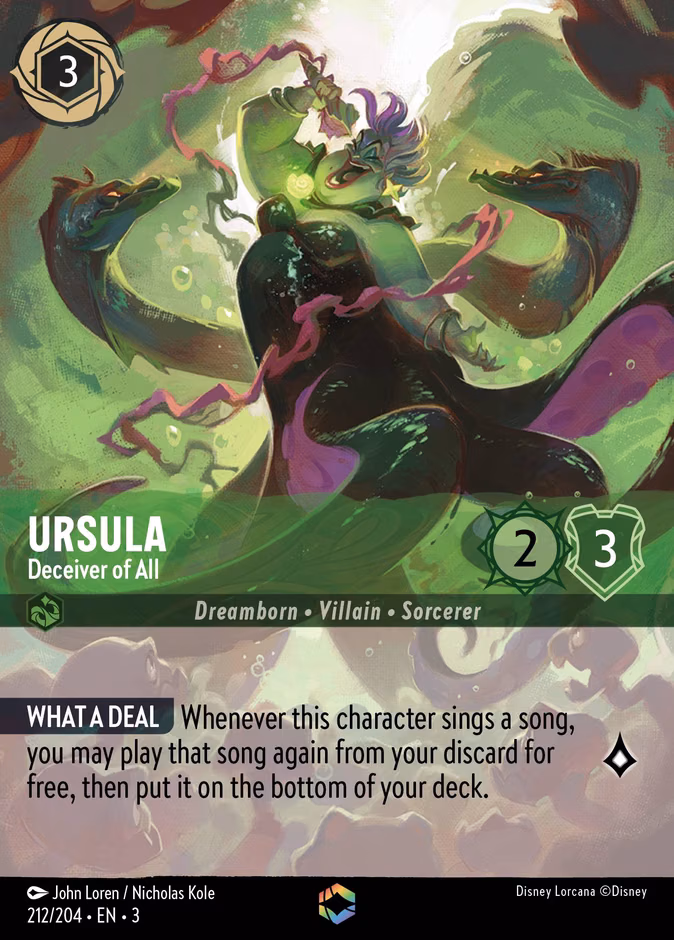 Ursula - Deceiver of All Lorcana card (212/204)