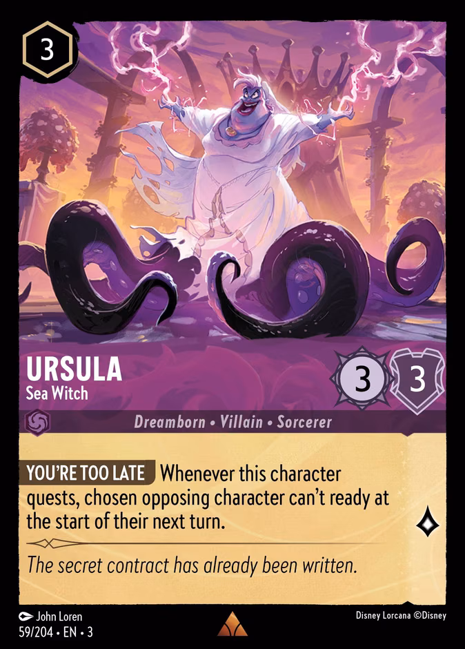 Ursula - Sea Witch Lorcana card (59/204, Into the Inklands)