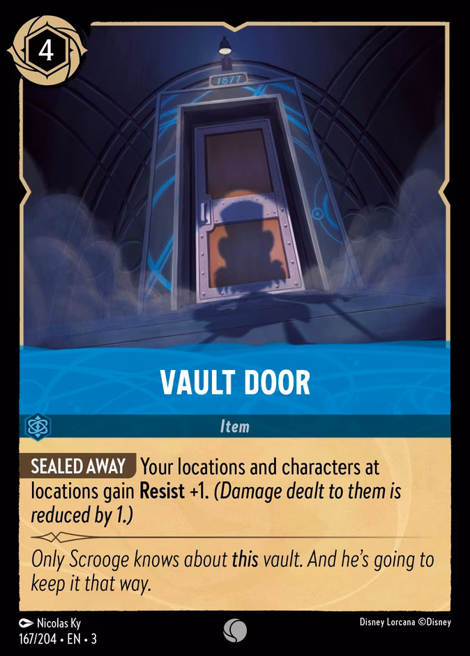 Vault Door Lorcana card (167/204, Into the Inklands)