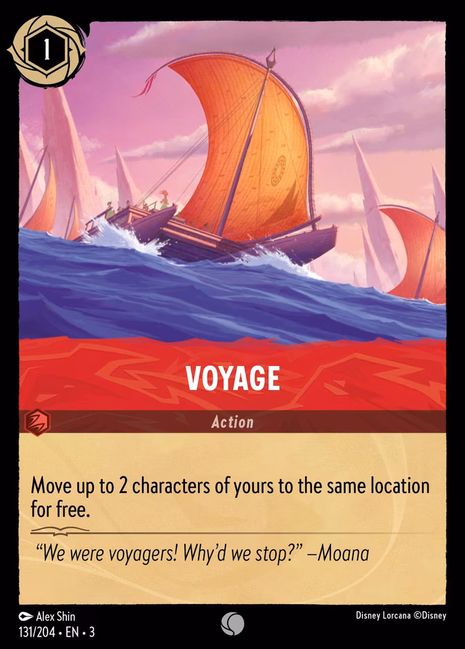 Voyage Lorcana card (131/204, Into the Inklands)