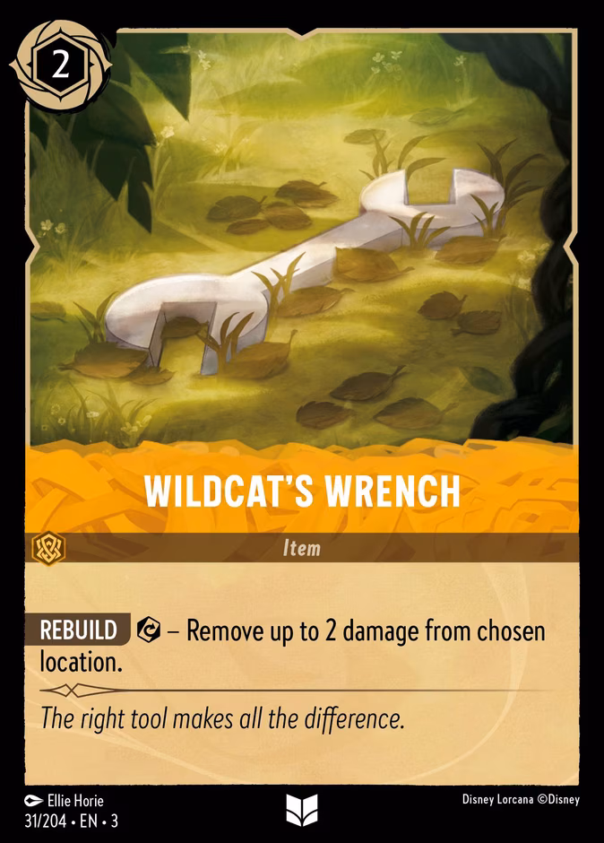 Wildcat's Wrench Lorcana card (31/204, Into the Inklands)