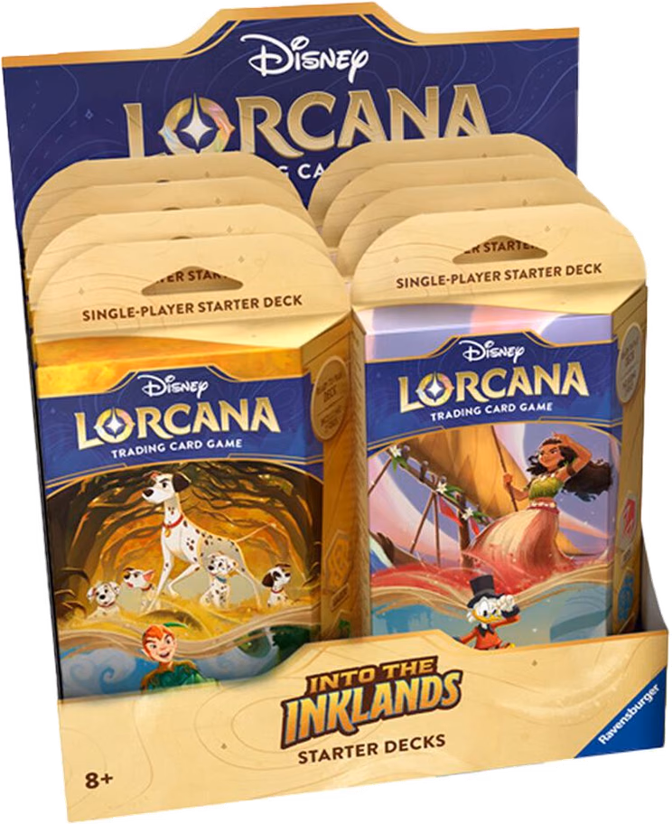 Disney Lorcana Into the Inklands Starter Deck Display