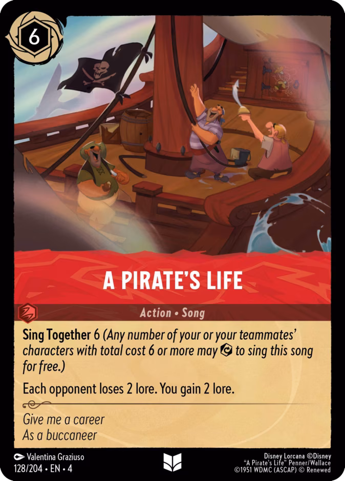 A Pirate's Life Lorcana card (128/204, Ursula's Return)