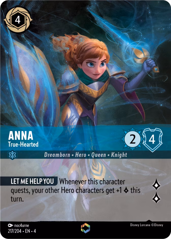 Anna - True-Hearted Lorcana card (217/204)