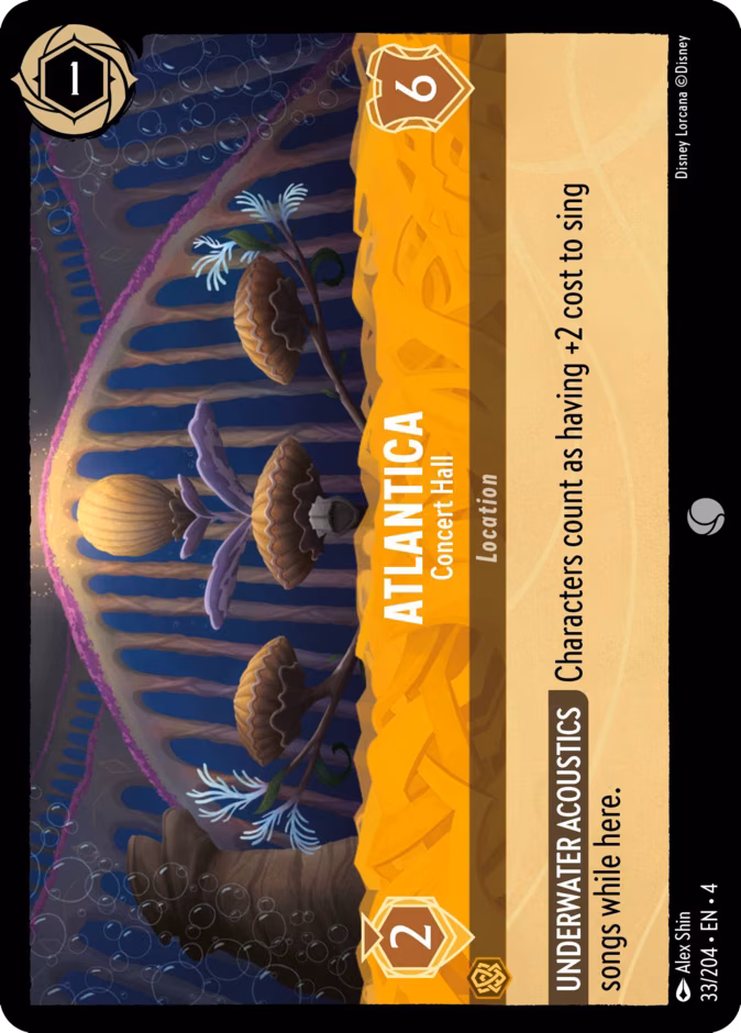 Atlantica - Concert Hall Lorcana card (33/204, Ursula's Return)