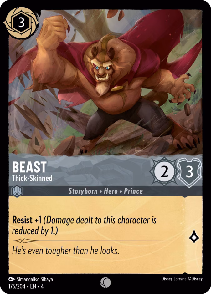Beast - Thick-Skinned Lorcana card (176/204, Ursula's Return)