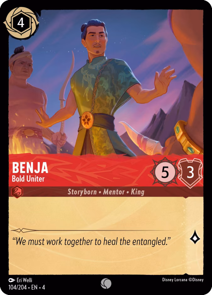 Benja - Bold Uniter Lorcana card (104/204, Ursula's Return)