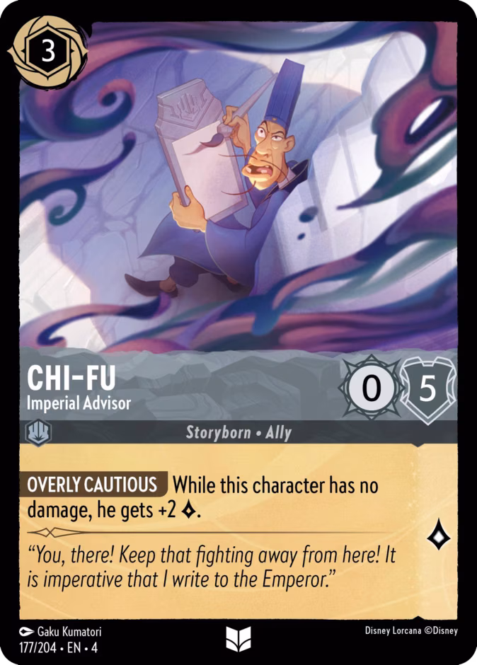 Chi-Fu - Imperial Advisor Lorcana card (177/204, Ursula's Return)