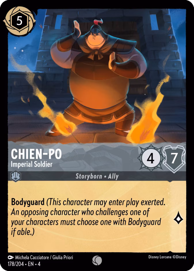 Chien-Po - Imperial Soldier Lorcana card (178/204, Ursula's Return)