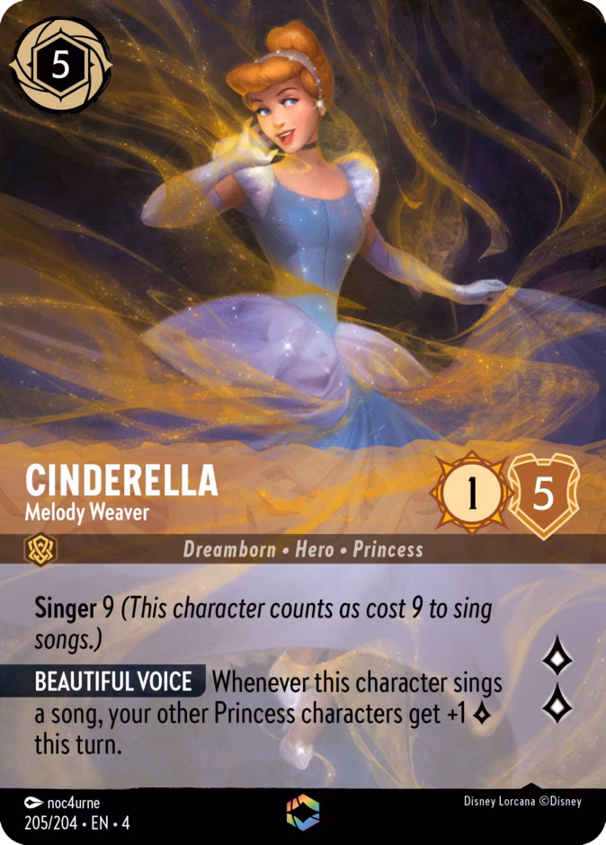 Cinderella - Melody Weaver Lorcana card (205/204)