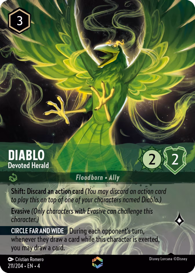 Diablo - Devoted Herald Lorcana card (211/204)