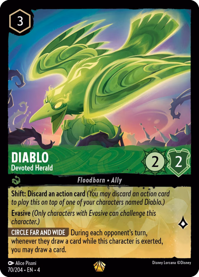 Diablo - Devoted Herald Lorcana card (70/204, Ursula's Return)