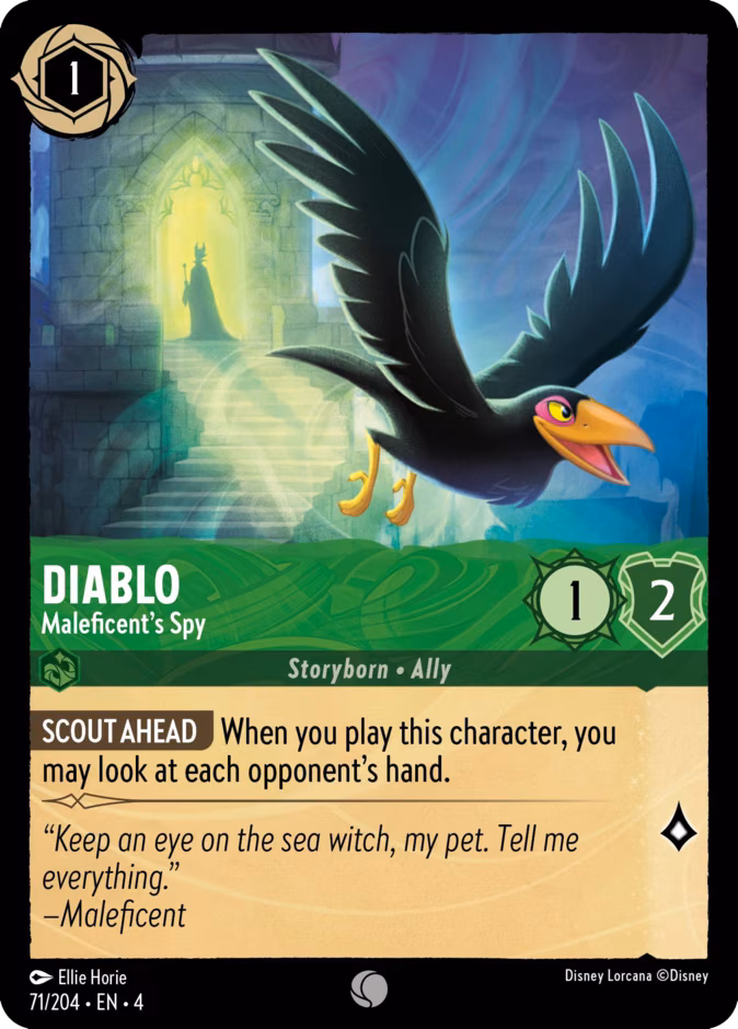 Diablo - Maleficent's Spy Lorcana card (71/204, Ursula's Return)