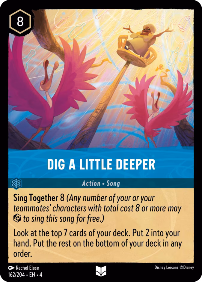 Dig a Little Deeper Lorcana card (162/204, Ursula's Return)
