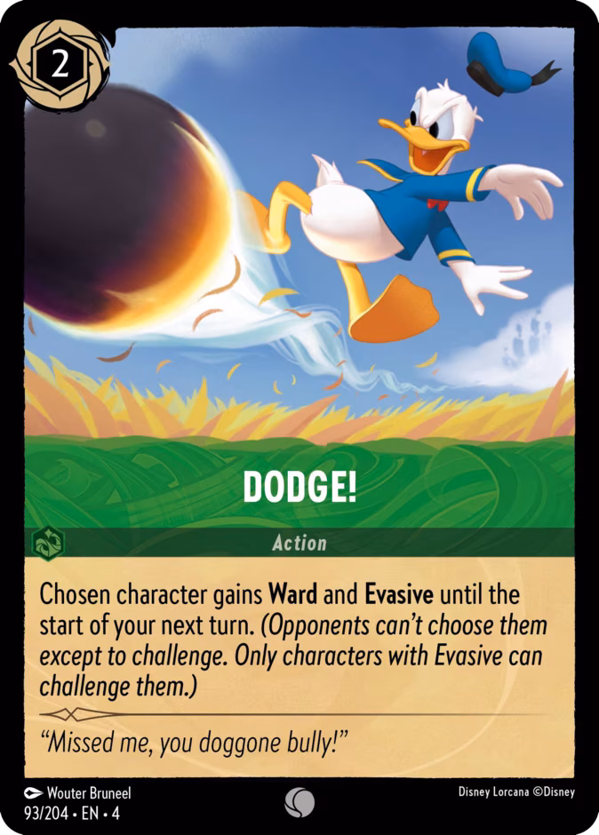 Dodge! Lorcana card (93/204, Ursula's Return)