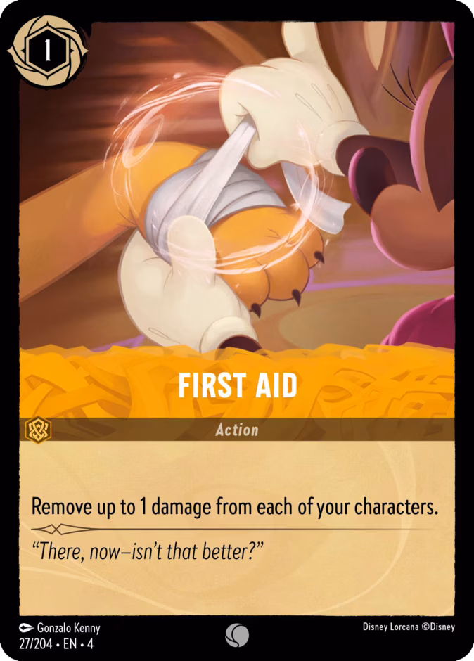 First Aid Lorcana card (27/204, Ursula's Return)