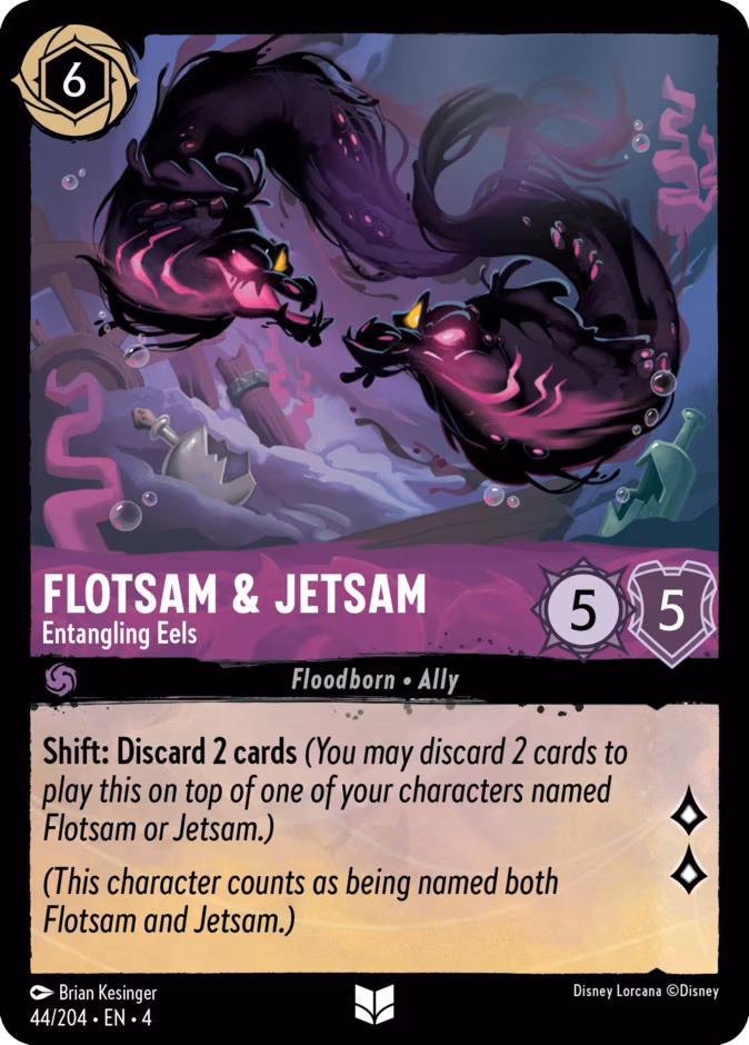 Flotsam & Jetsam - Entangling Eels Lorcana card (44/204, Ursula's Return)
