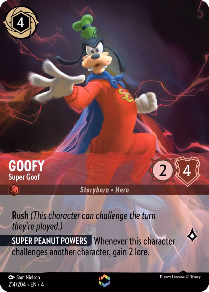 Goofy - Super Goof Lorcana card (214/204)