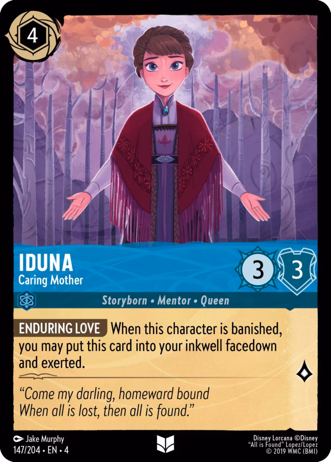Iduna - Caring Mother Lorcana card (147/204, Ursula's Return)