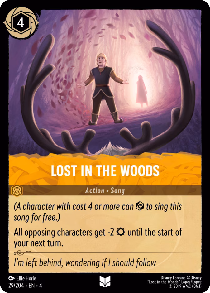 Lost in the Woods Lorcana card (29/204, Ursula's Return)