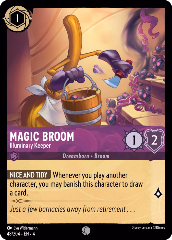 Magic Broom - Illuminary Keeper Lorcana card (48/204, Ursula's Return)