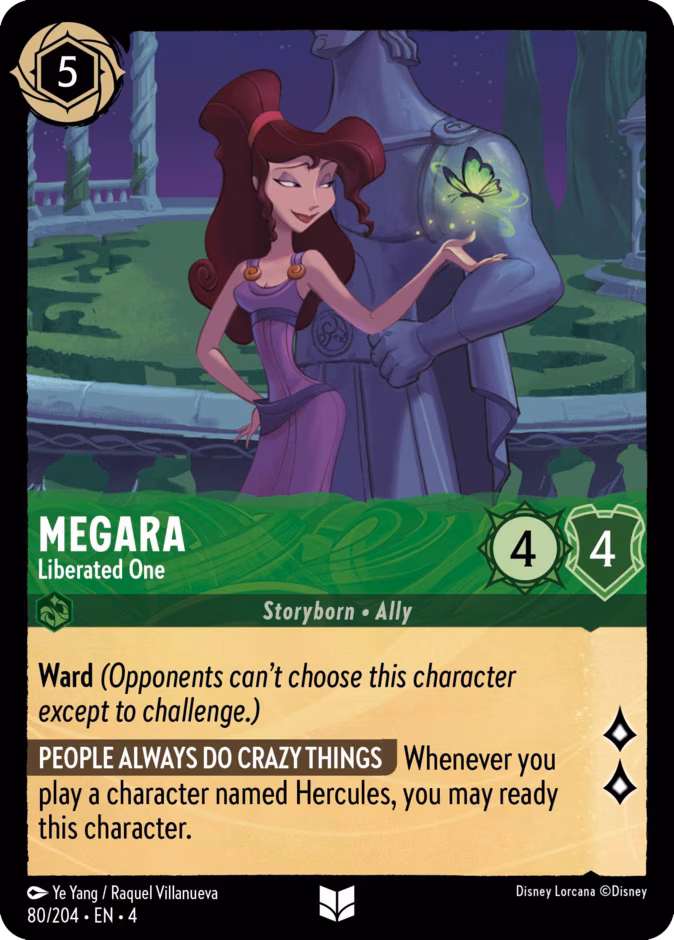 Megara - Liberated One Lorcana card (80/204, Ursula's Return)