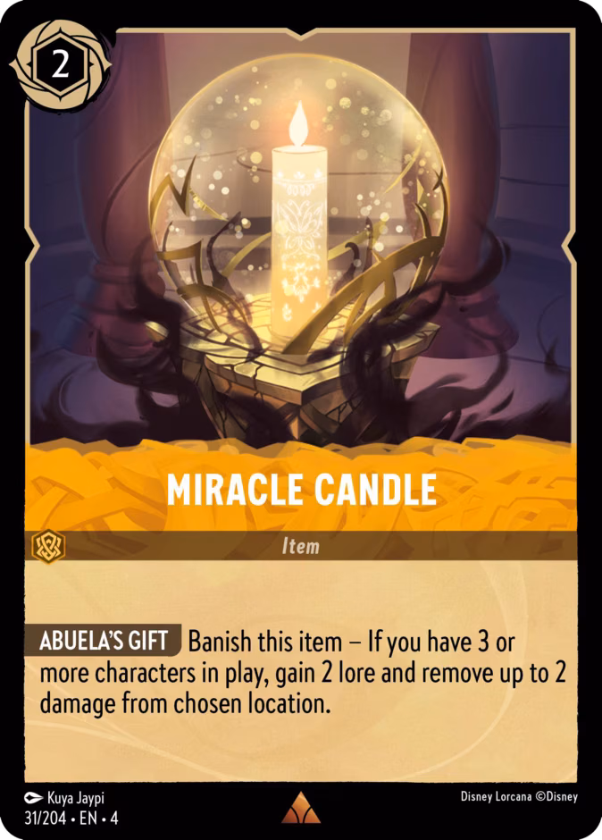 Miracle Candle Lorcana card (31/204, Ursula's Return)