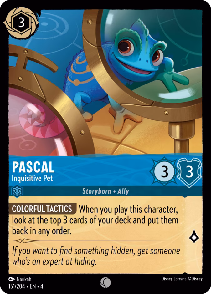 Pascal - Inquisitive Pet Lorcana card (151/204, Ursula's Return)