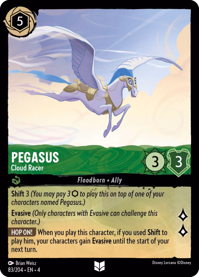 Pegasus - Cloud Racer Lorcana card (83/204, Ursula's Return)