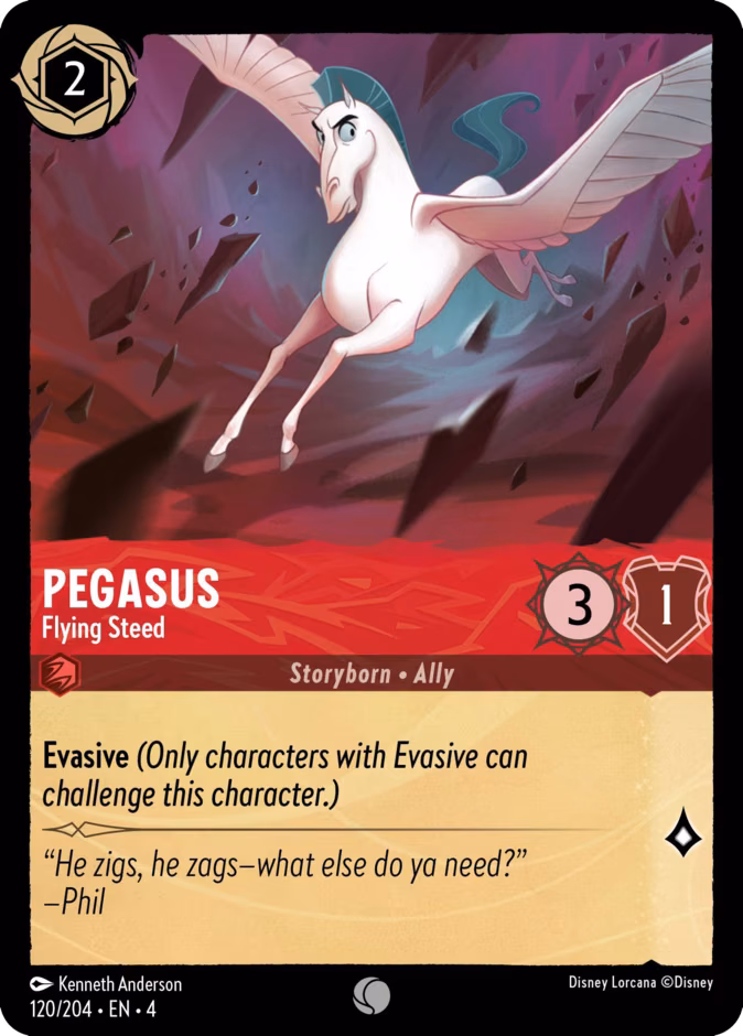 Pegasus - Flying Steed Lorcana card (120/204, Ursula's Return)