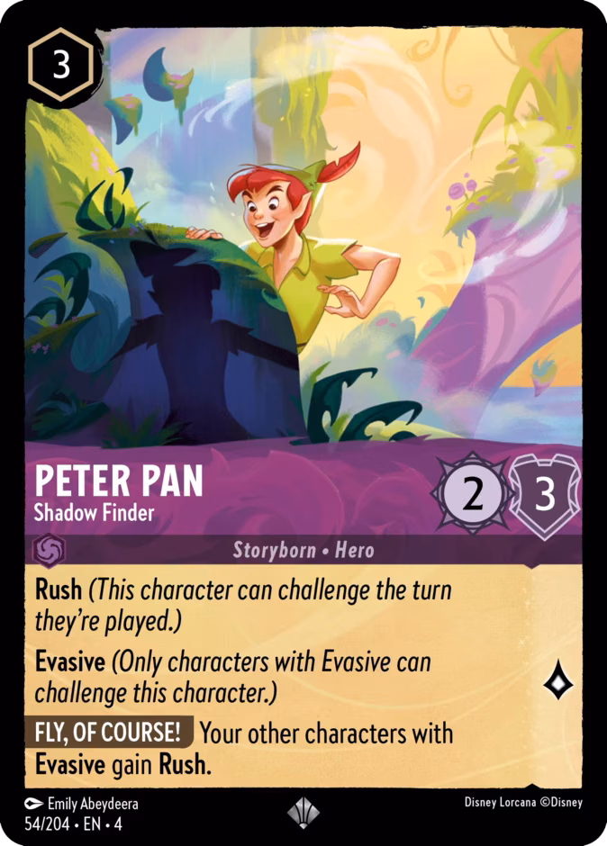 Peter Pan - Shadow Finder Lorcana card (54/204, Ursula's Return)