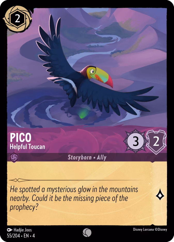 Pico - Helpful Toucan Lorcana card (55/204, Ursula's Return)