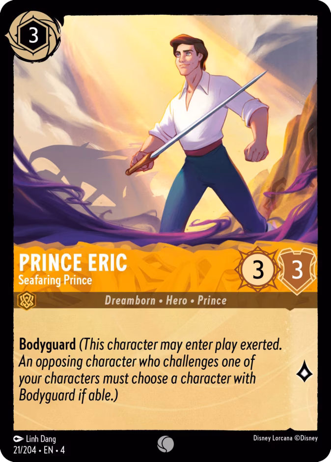 Prince Eric - Seafaring Prince Lorcana card (21/204, Ursula's Return)