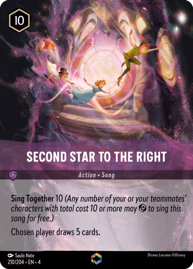 Second Star to the Right Lorcana card (210/204)