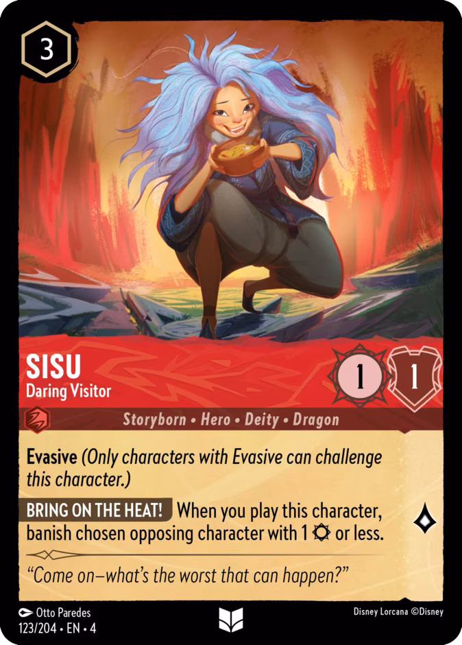 Sisu - Daring Visitor Lorcana card (123/204, Ursula's Return)