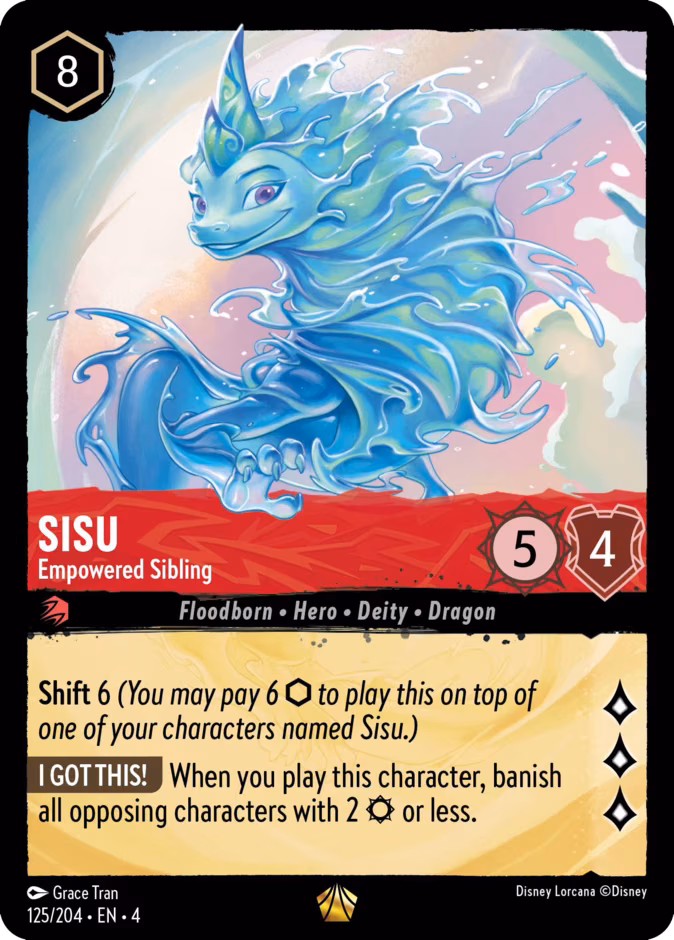 Sisu - Empowered Sibling Lorcana card (125/204, Ursula's Return)