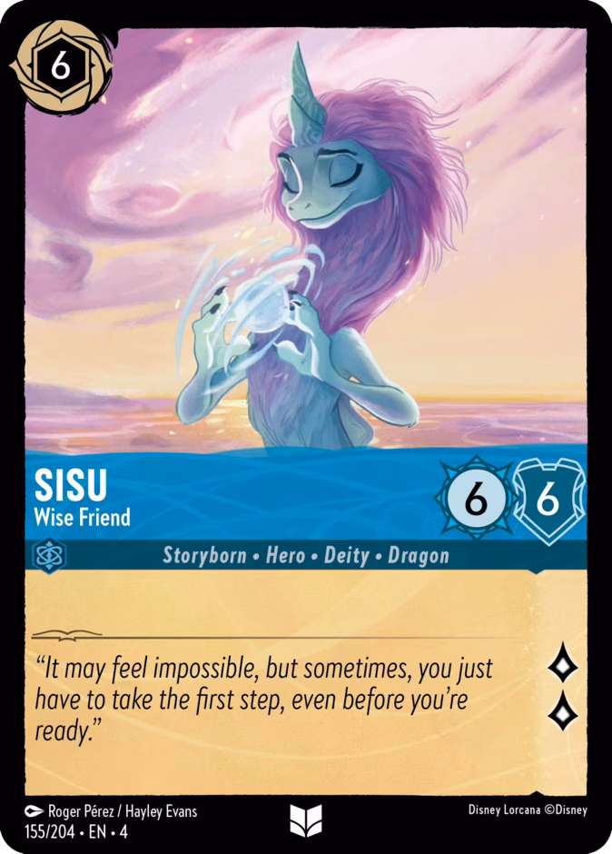 Sisu - Wise Friend Lorcana card (155/204, Ursula's Return)