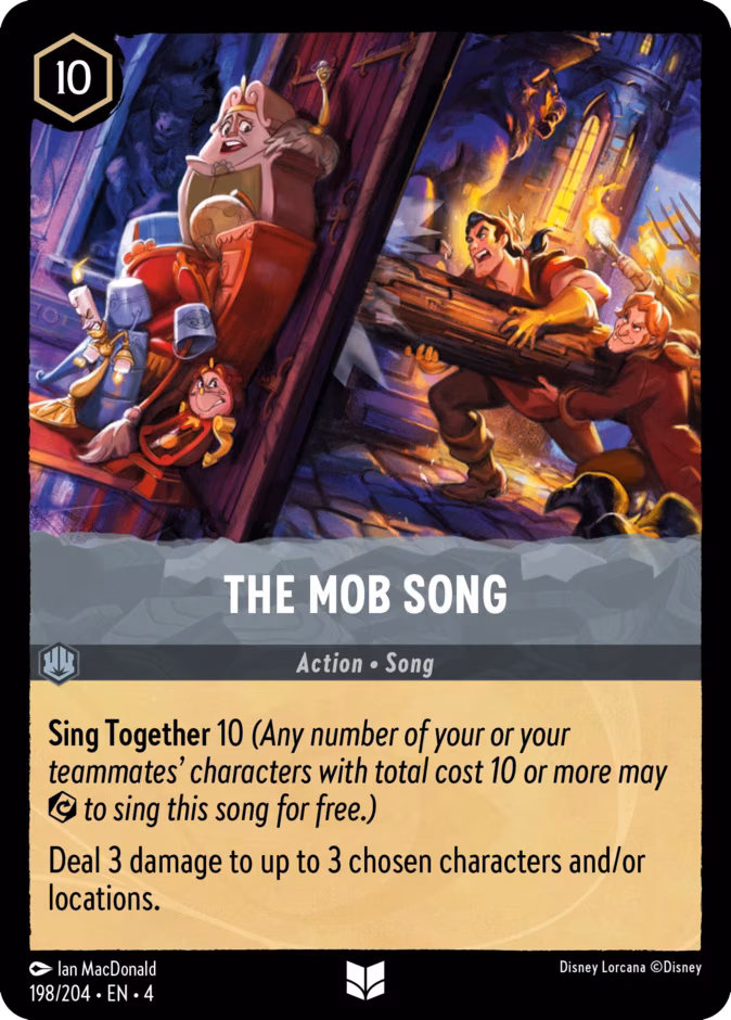 The Mob Song Lorcana card (198/204, Ursula's Return)