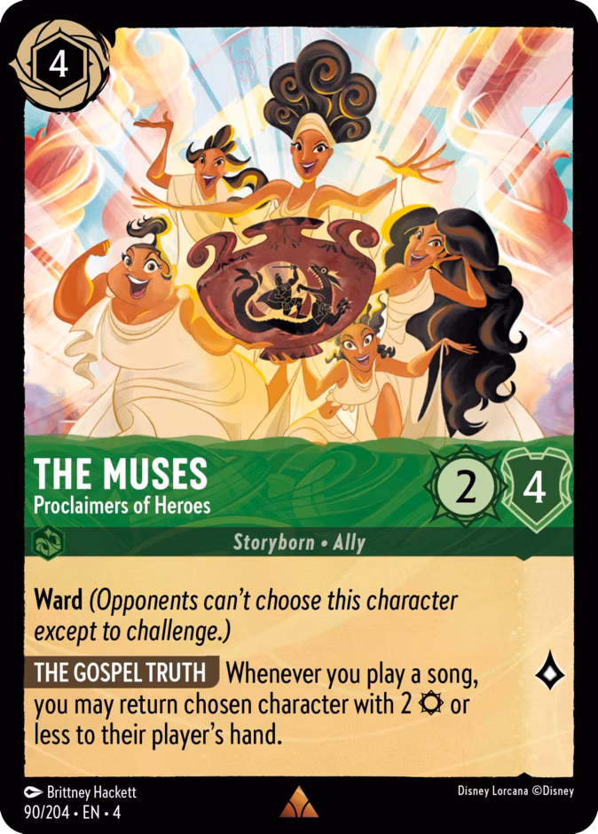 The Muses - Proclaimers of Heroes Lorcana card (90/204, Ursula's Return)