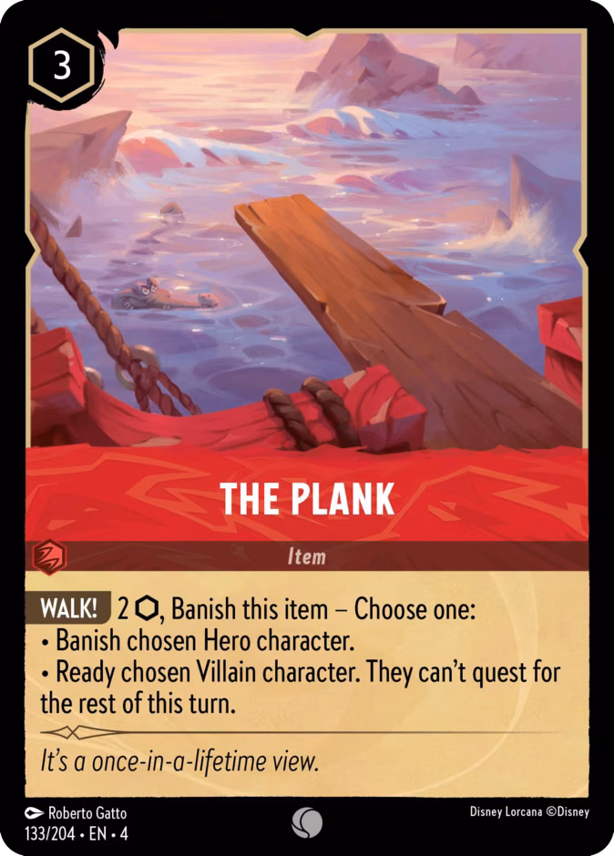 The Plank Lorcana card (133/204, Ursula's Return)