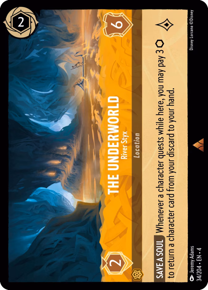The Underworld - River Styx Lorcana card (34/204, Ursula's Return)