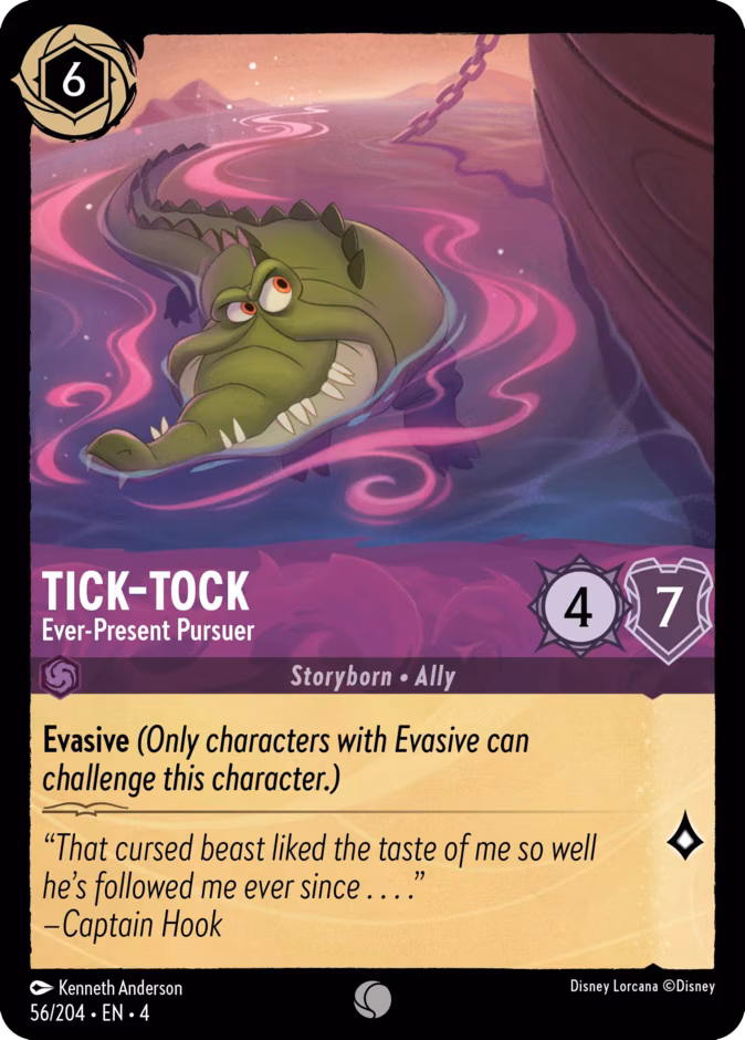 Tick-Tock - Ever-Present Pursuer Lorcana card (56/204, Ursula's Return)
